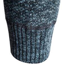 Manfinity Homme Men Colourblock Drawstring Hooded Zipper Thermal Cardigan - Multicolor - View 4