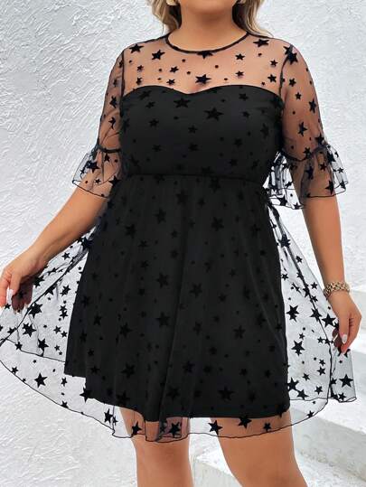 ★送料・関税込★NOFFICIALNOFFICE★SHEER MESH RIBBON DRESS★ Amazon.com: Mojessy Sheer Dress for Women Sexy Short Sleeve