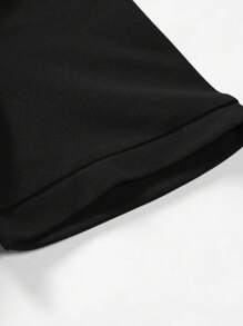 Manfinity Homme Men Zip Front Polo Shirt - Black - View 4