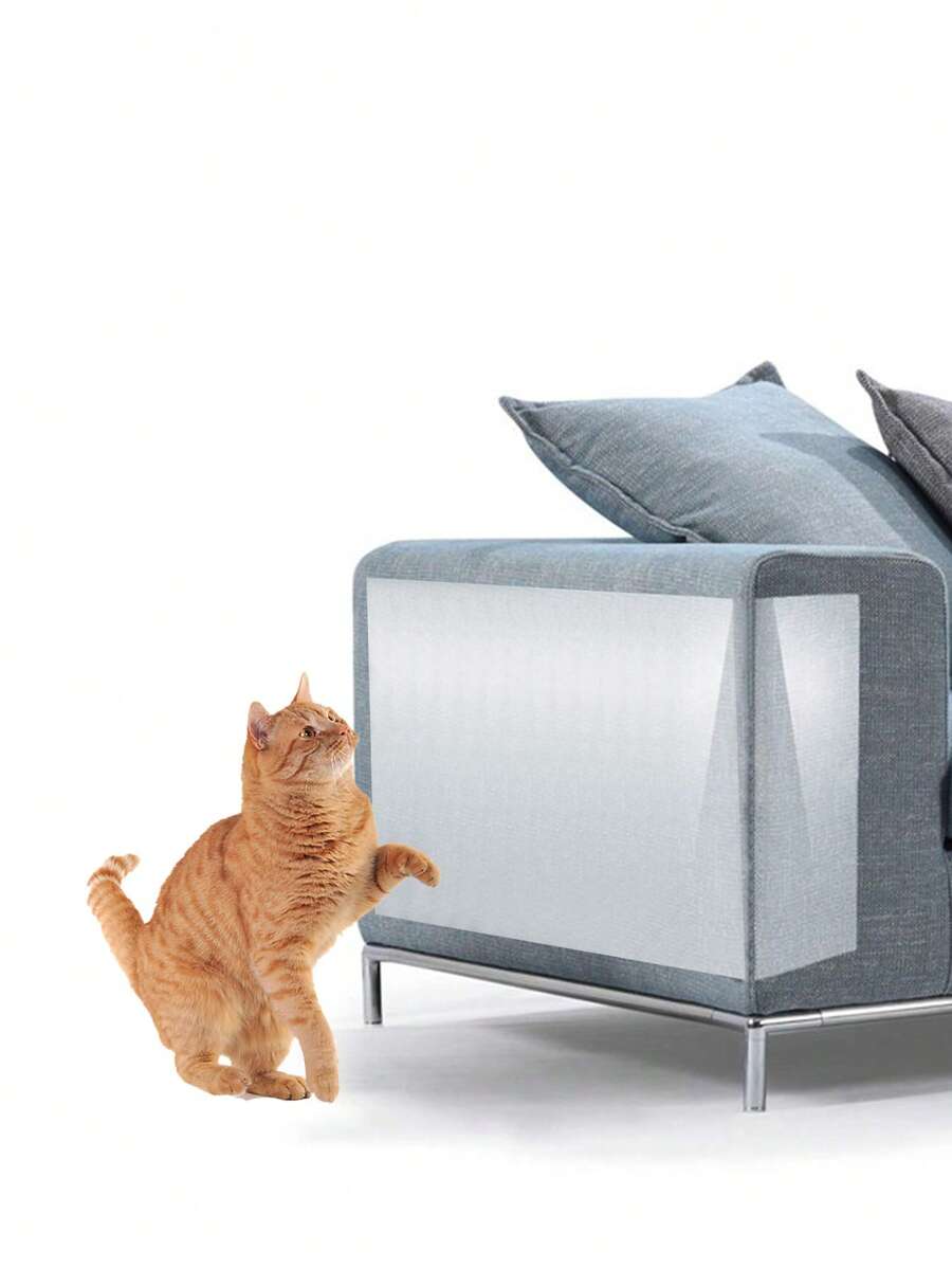 1pc Pet Furniture Protector Sticker For Dogs And Cats - Clear - View 1