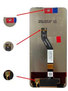 1 pieza 6,6 pulgadas Compatible con Xiaomi Poco M4 Pro 5G Pantalla LCD Asamblea de digitalizador de pantalla táctil con herramientas - Negro - Ver 4