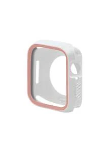 雙色鏤空TPR聚氨酯手錶殼適用於Apple Watch - 白色 - 查看 3