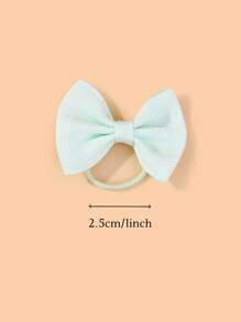 bilicaca 40入組女孩蝴蝶結裝飾髮圈適用於頭髮裝飾用品 - 彩色 - 查看 3