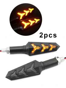 2入組12VY形ABS摩托車LED轉動信號燈 - 彩色 - 查看 1