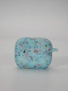 Ốp lưng silicon phát sáng hoa văn tại chỗ Tương thích với AirPods - Màu xanh lam - Xem 4