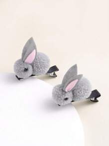 1pc Girls Rabbit Decor Alligator Hair Clip For Hair Decoration