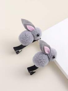 1pc Girls Rabbit Decor Alligator Hair Clip For Hair Decoration