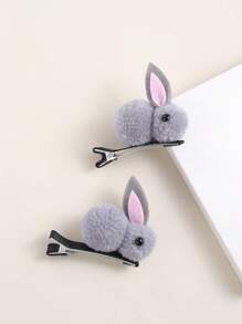 1pc Girls Rabbit Decor Alligator Hair Clip For Hair Decoration