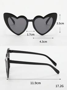 2副儿童心形时尚眼镜 - 彩色 - 查看 3
