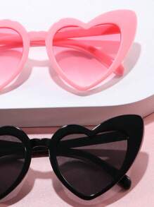 2副儿童心形时尚眼镜 - 彩色 - 查看 4