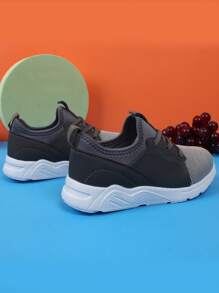 Giày chạy bộ cho bé trai có dây buộc phía trước cho hoạt động ngoài trời - Xám - Xem 2