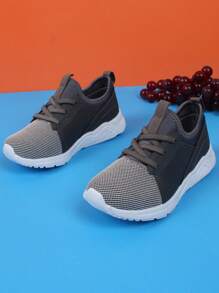 Giày chạy bộ cho bé trai có dây buộc phía trước cho hoạt động ngoài trời - Xám - Xem 5