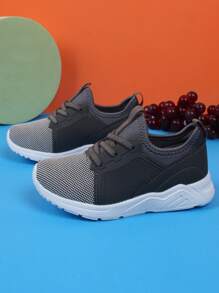 Giày chạy bộ cho bé trai có dây buộc phía trước cho hoạt động ngoài trời - Xám - Xem 6