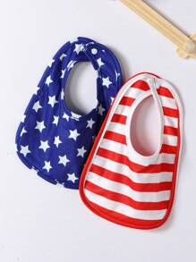 SHEIN Baby Amerikanisch Muster, Body mit & Shorts mit