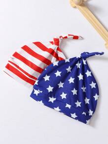 SHEIN Baby Amerikanisch Muster, Body mit & Shorts mit