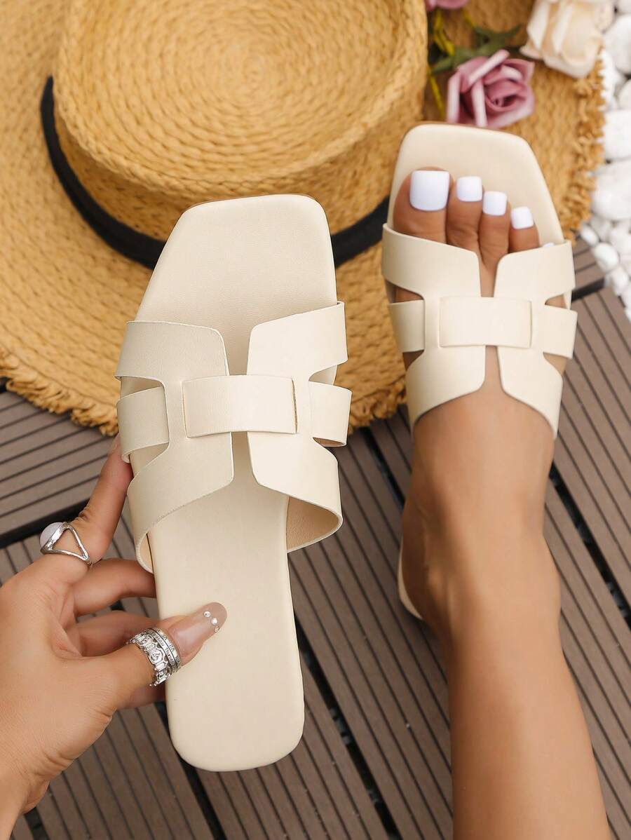 Trang trình bày chi tiết bện cho phụ nữ, Trang trình bày một băng mùa hè thanh lịch - Màu be - Xem 1