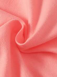 SHEIN Playful Pals Baby Girl Rainbow Print Ruffle Trim Tee & Belted Shorts Set - Multicolor - View 7