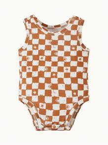 Cozy Pixies 新生兒3入組汽車和字母圖案背心連體衣