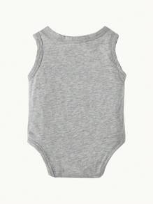 Cozy Pixies 新生兒3入組汽車和字母圖案背心連體衣