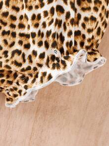 Bebé Conjunto de top de tirantes y shorts con estampado de leopardo con lazo delantero - Multicolor - Ver 6