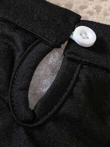 Bộ đồ Em bé Gân đan Quần paper-bag Xếp li Hình học Họa tiết vảy cá Họa tiết Chain - Nhiều màu - Xem 5