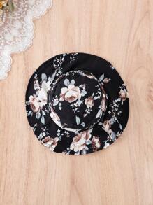 嬰兒掛脖上衣&印花層疊下擺半身裙&帽 - 黑與白 - 查看 4