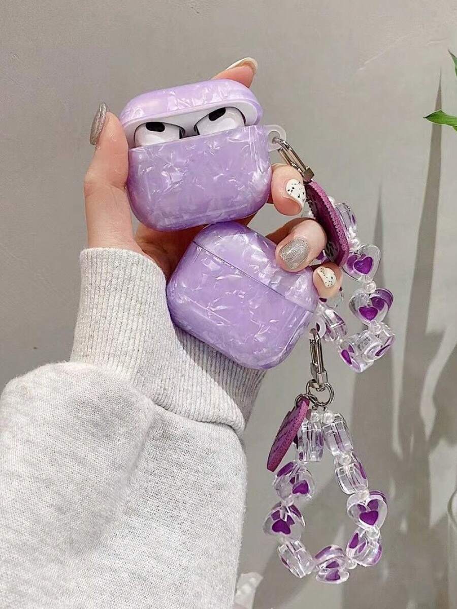 Shell Pattern Case Compatible With Airpods - Multicolor - View 1