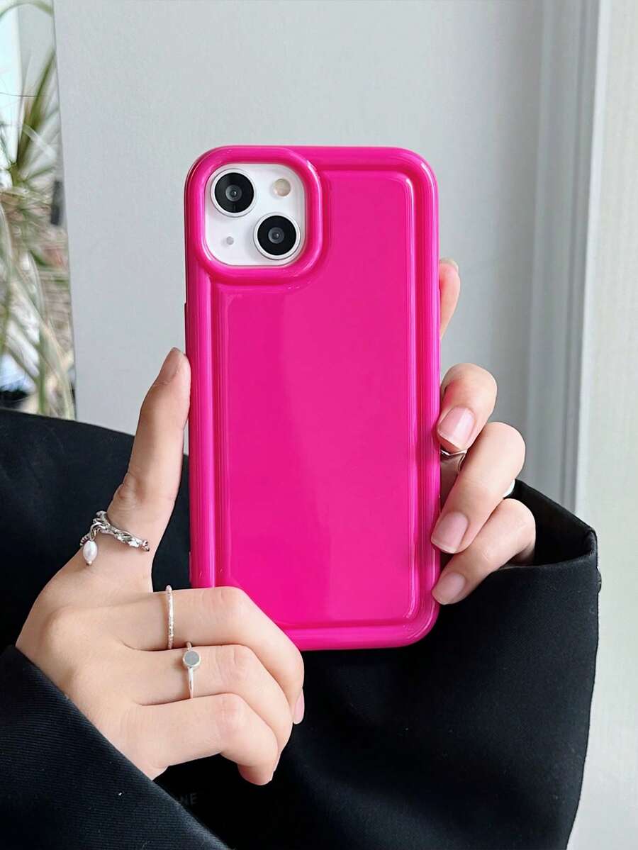 Einfarbige Handyhülle - Heißes Pink - Übersicht 1