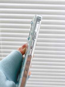 Butterfly Print Clear Phone Case - Multicolor - View 2