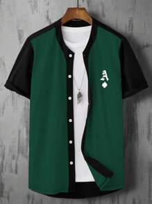 Manfinity Hypemode Men Playing Card Print Shirt Without Tee - Multicolor - View 1