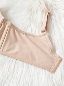 加大码 2 件装 纯色 带钢圈 露背 胸罩 - 彩色 - 查看 4