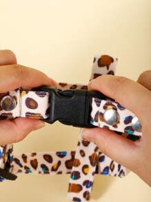 1 bộ Vòng Cổ Thú Cưng & Khai Thác & Dây Xích Cho Mèo & Chó Ngoài Trời - màu nâu - Xem 8