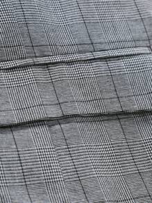 Manfinity Mode Men Plus 1pc Plaid Waistcoat - Grey - View 4