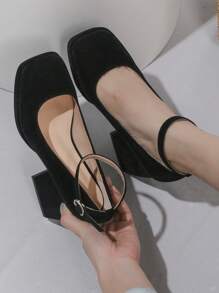 Platform Elegant High Heel Shoes Black - Black - View 2