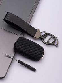 3 piezas Funda de llave de coche & Acollador & Herramienta compatible con Volkswagen