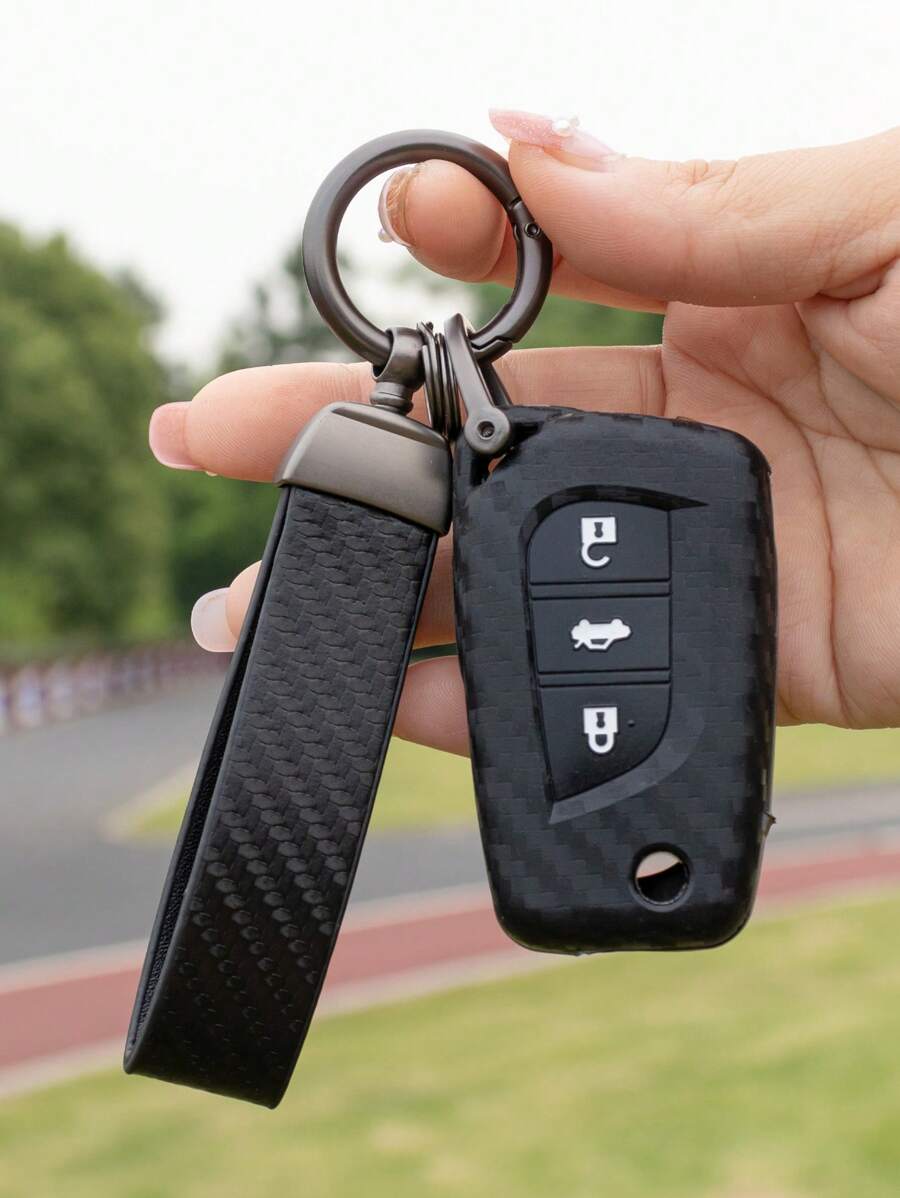 3 chiếc Vỏ chìa khóa ô tô & Dây buộc & Công cụ Tương thích với Toyota - Nhiều màu - Xem 1