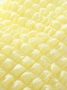 SHEIN Explorewe Tween女孩純色背心和寬腿褲 - 黃色 - 查看 6