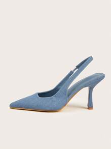 Fall/Winter 2025 Stylish High Heels With Ankle Straps,Elegant,Women Pumps,Elegant,Pointed Heels - Blue - View 3