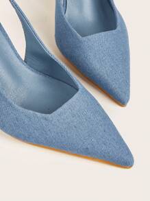 Fall/Winter 2025 Stylish High Heels With Ankle Straps,Elegant,Women Pumps,Elegant,Pointed Heels - Blue - View 6