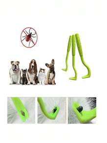 3pcs ABS Random Pet Tick Removal Tool For Cat & Dog For Cleaning - Multicolor - View 1