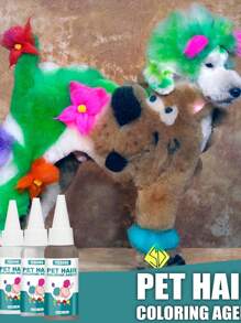 1pc 30ml Random Pet Hair Dye Cream For Cat & Dog - Multicolor - View 3