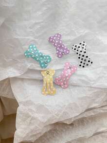 1pc Bone Shaped Random Pet Hair Clip For Cat & Dog For Decoration - Multicolor - View 5