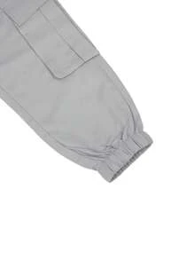 Manfinity LEGND Nam Quần Cargo Với Flap túi , Bên Eo dây rút Thiết kế - Xám - Xem 7