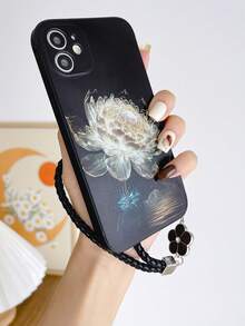 Funda para móvil con patrón floral con acollador - Multicolor - Ver 2