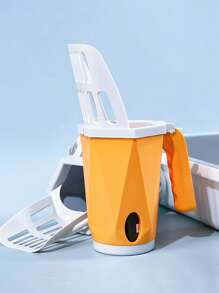 1pc Plastic Pet Litter Shovel For Cat For Cleaning - Multicolor - View 1