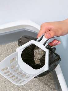 1pc Plastic Pet Litter Shovel For Cat For Cleaning - Multicolor - View 2