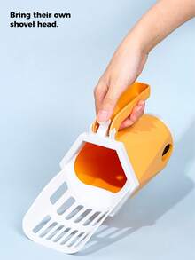 1pc Plastic Pet Litter Shovel For Cat For Cleaning - Multicolor - View 4