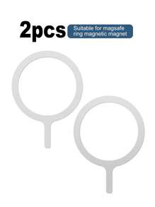 2pcs Wireless Charging Phone Magnetic Ring - Dusty Blue - View 3