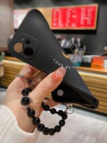 Letter Graphic Phone Case With Lanyard Compatible With iPhone15/15Plus/15Pro/15Promax - Multicolor - View 5