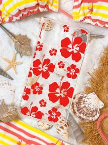 1pc Floral Painted Soft Silicone Phone Case Compatible With Apple/ Smartphones - Multicolor - View 2